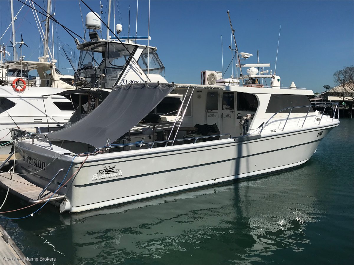 1987 marine trader 38 aft cabin power boat for sale - www